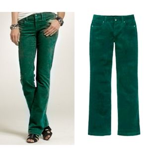 J Crew Favorite Fit Emerald Green Corduroy